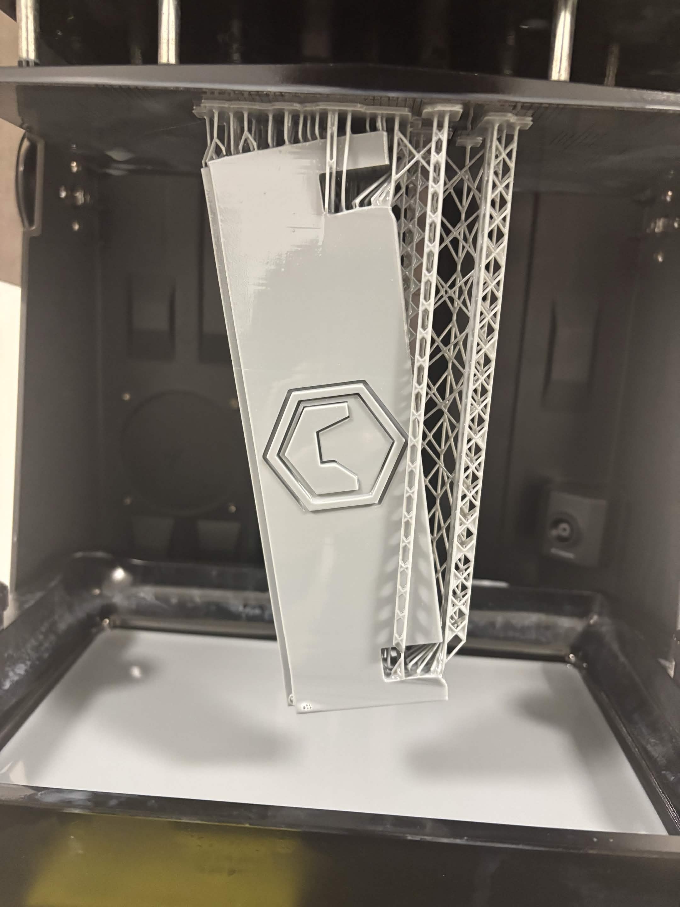 Second partially successful resin print attempt