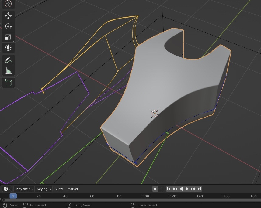 Blender workspace