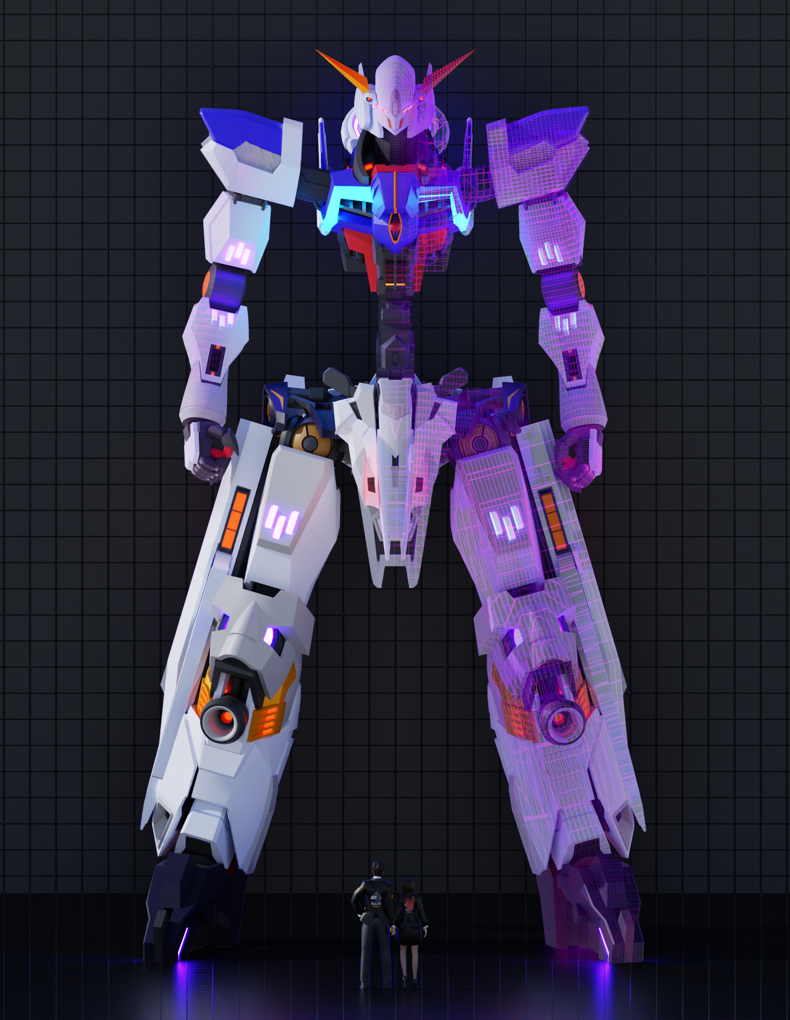 Faelestial Gundam Mk-II hero render